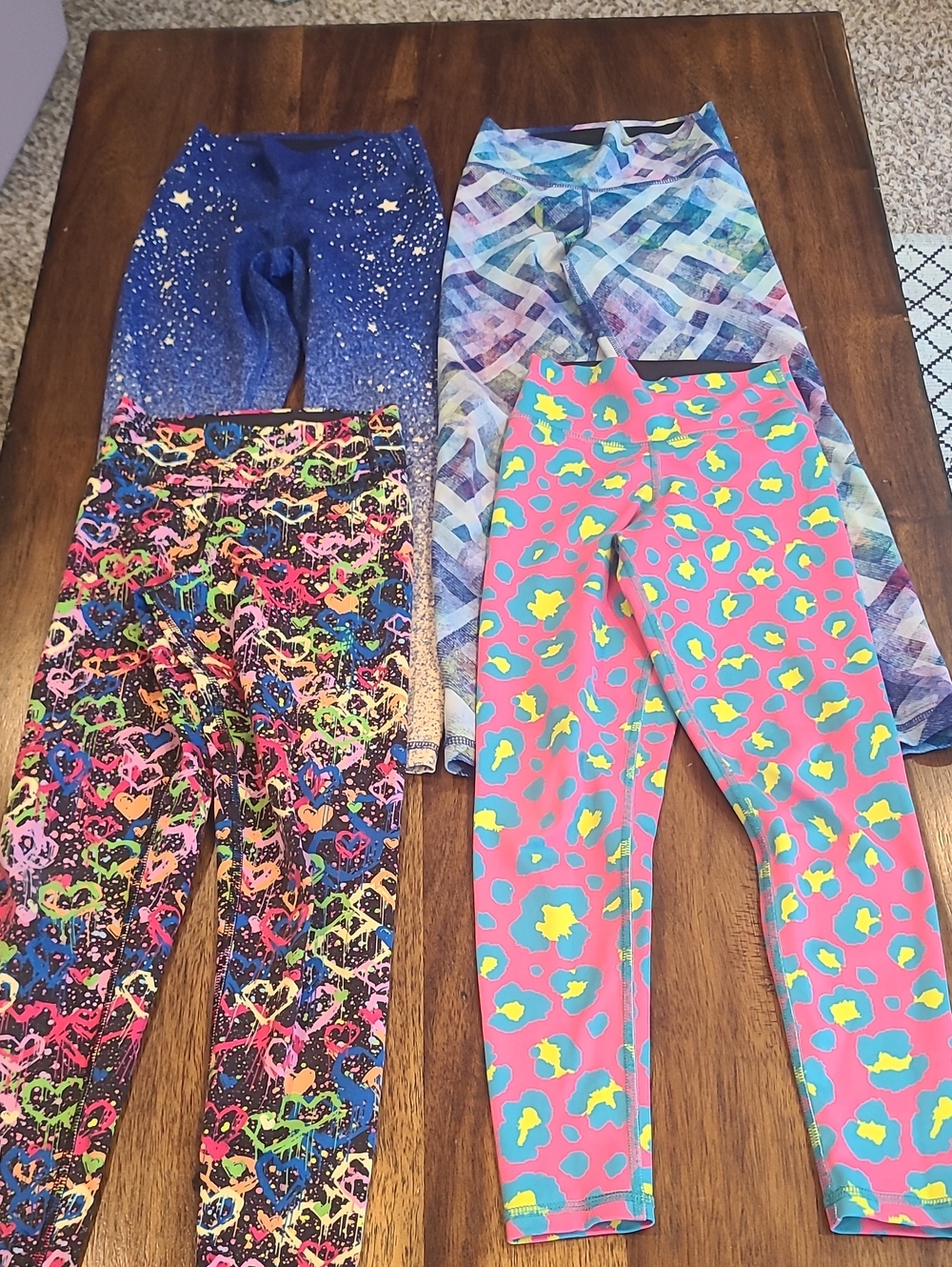 Miami Fitwear Leggings Lot 4 Pairs.  Girls 6-7